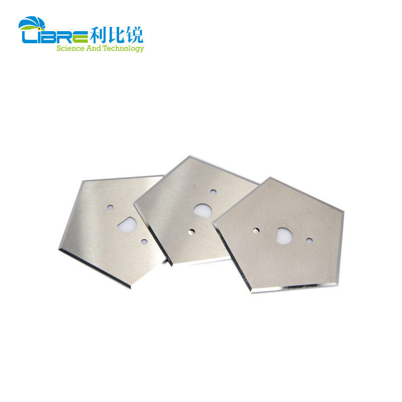 Karbür 0.53mm Beşgen Bıçak, Çift Taraflı 5 Kesme Kenarlı Endüstriyel Dilimleyici Bıçakları