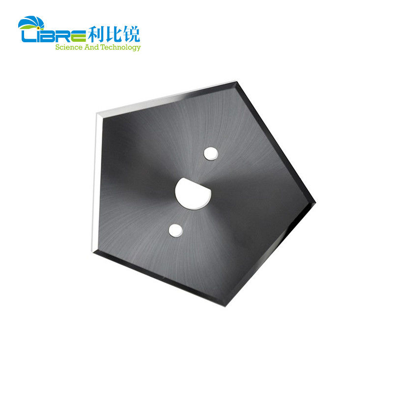 HRA89 Sertlikte Tungsten Karbür Beşgen Bıçak, Endüstriyel Dilimleme Bıçakları için Çift Taraflı 5 Kesme Kenarlı 40.9mm