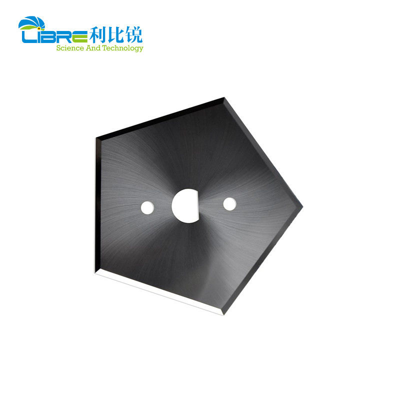 HRA89 Sertlikte Tungsten Karbür Beşgen Bıçak, Endüstriyel Dilimleme Bıçakları için Çift Taraflı 5 Kesme Kenarlı 40.9mm