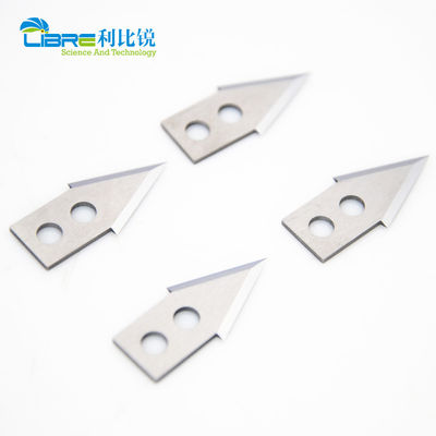 2 Küçük Yuvarlak Delikli Tungsten Karbür Endüstriyel Kesme Bıçakları 34x16x1mm